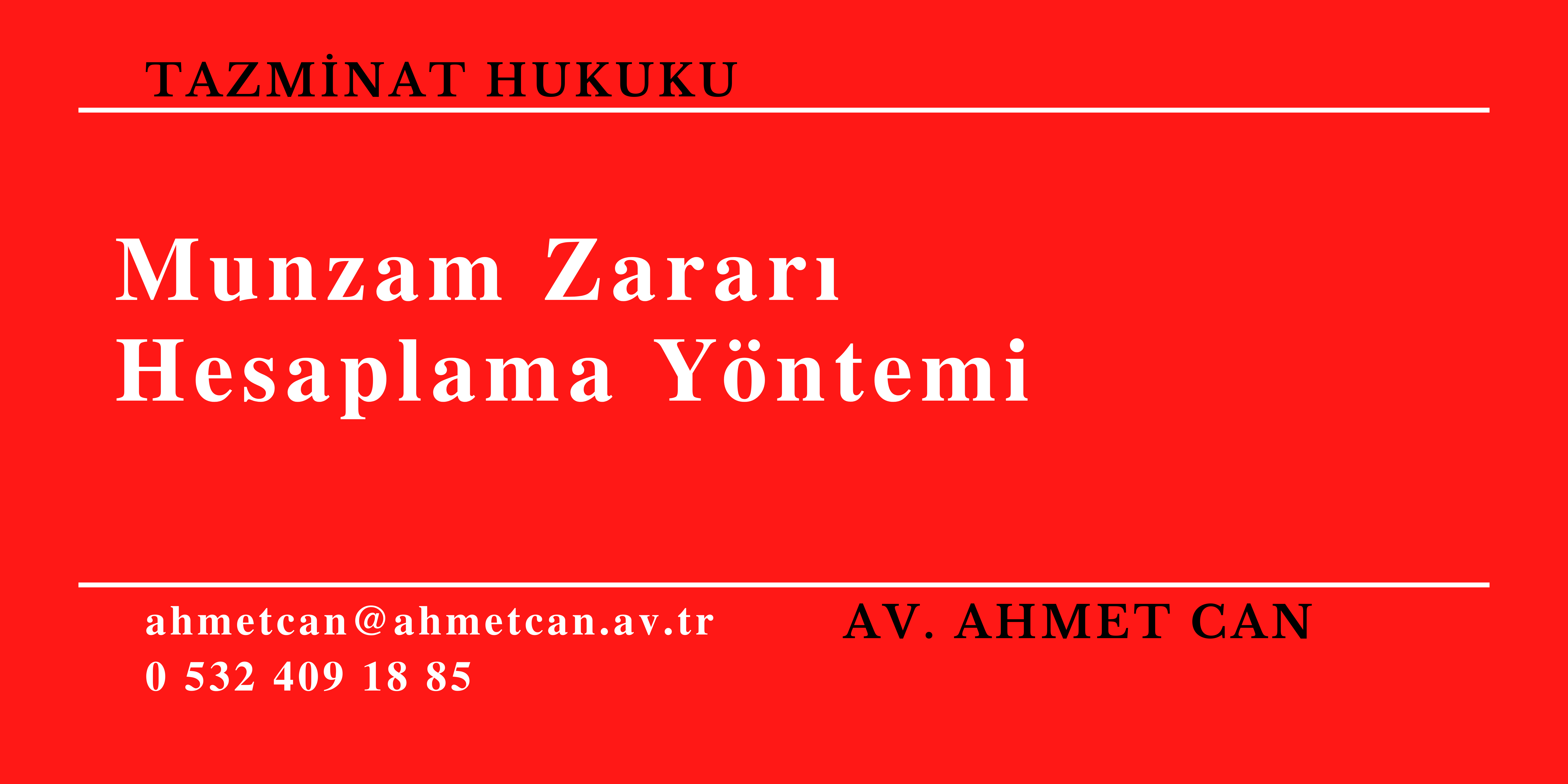 Munzam Zararn Hesaplanmas